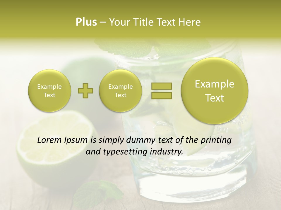 Green Soda Freshness PowerPoint Template