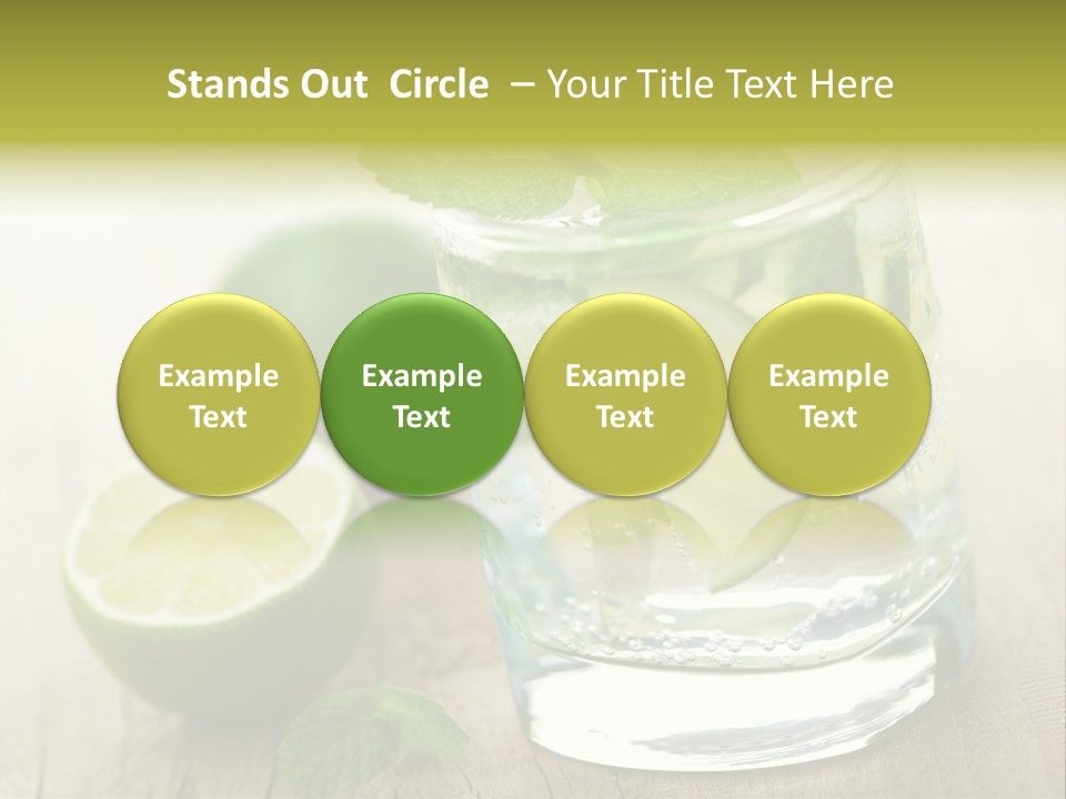 Green Soda Freshness PowerPoint Template