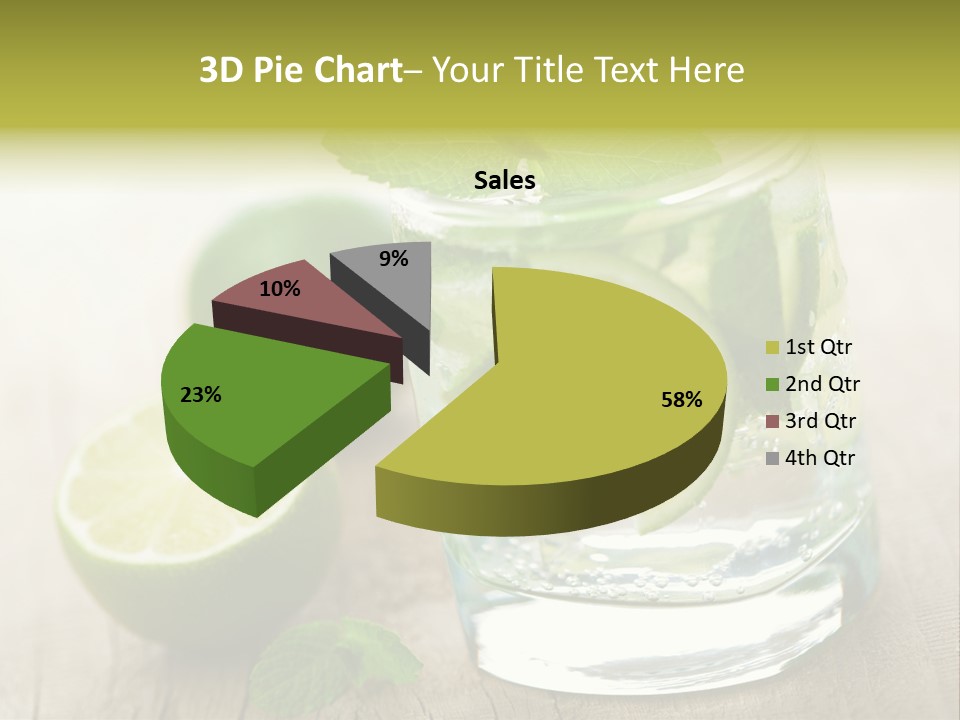 Green Soda Freshness PowerPoint Template