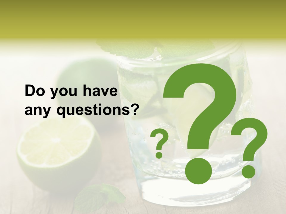 Green Soda Freshness PowerPoint Template