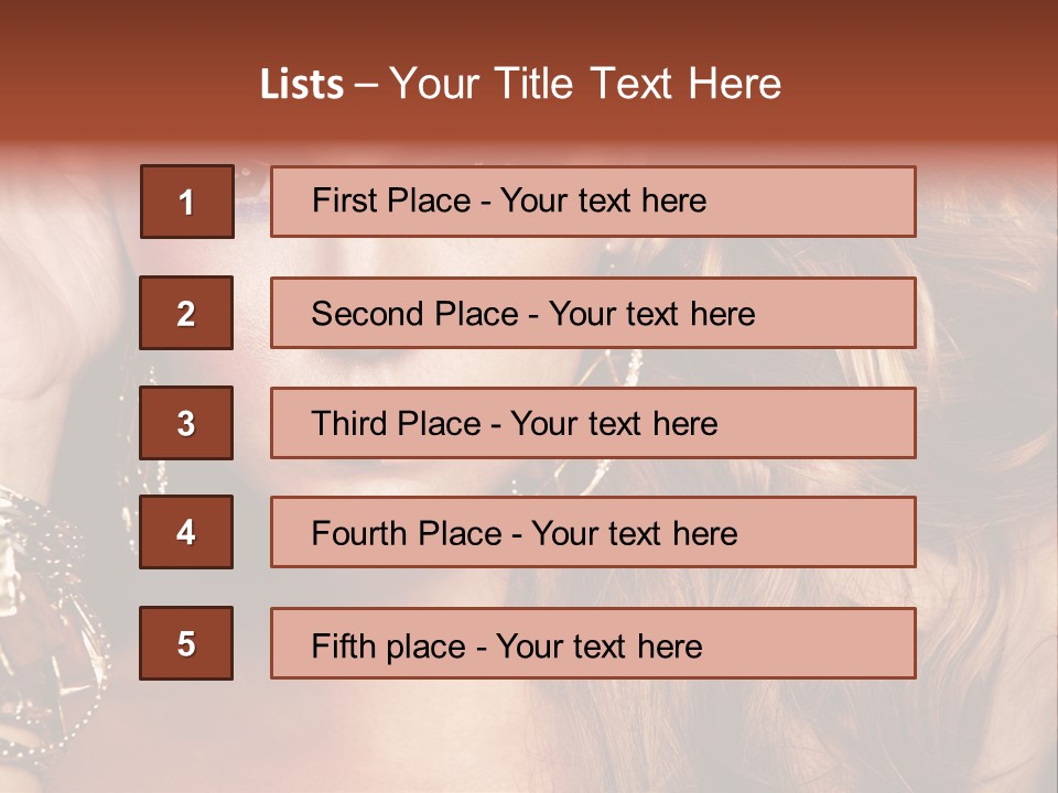 Shine Hair Attractive PowerPoint Template