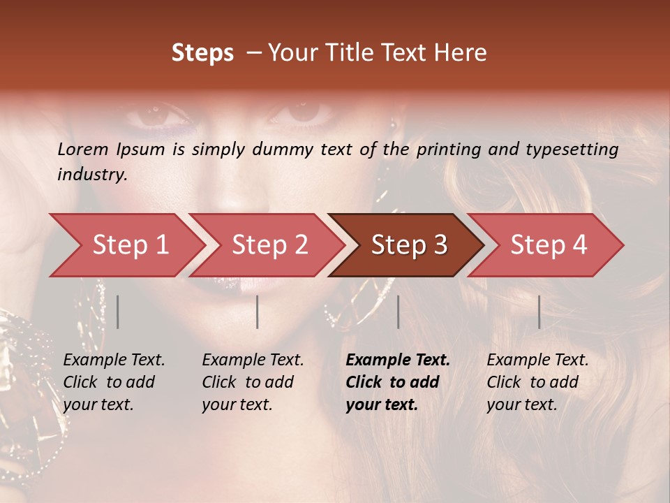 Shine Hair Attractive PowerPoint Template