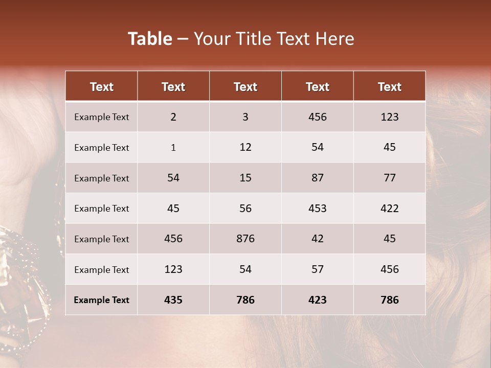 Shine Hair Attractive PowerPoint Template