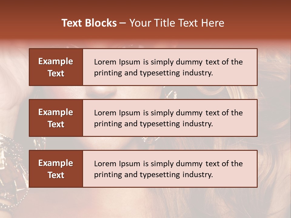 Shine Hair Attractive PowerPoint Template