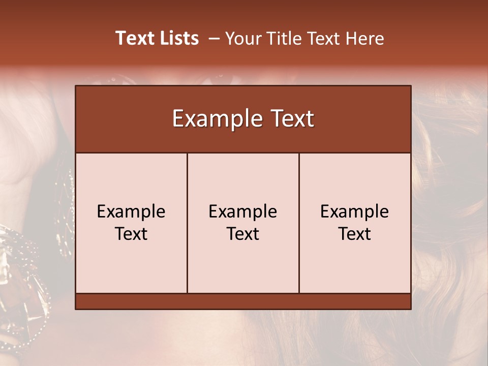 Shine Hair Attractive PowerPoint Template