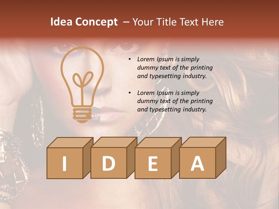 Shine Hair Attractive PowerPoint Template