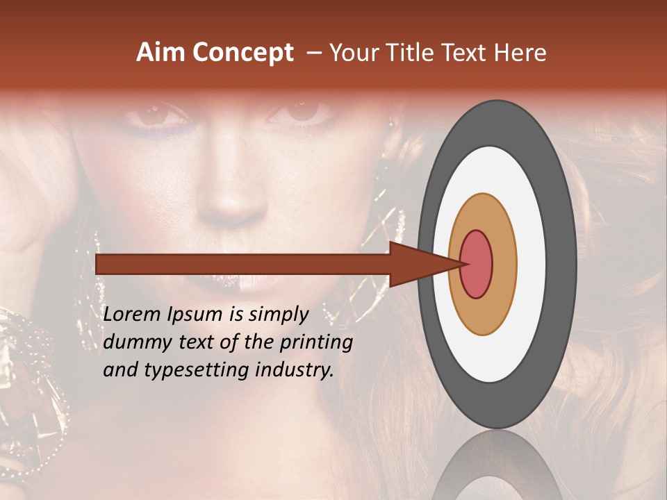 Shine Hair Attractive PowerPoint Template