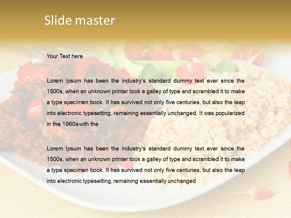 Bean Eat Chilli PowerPoint Template