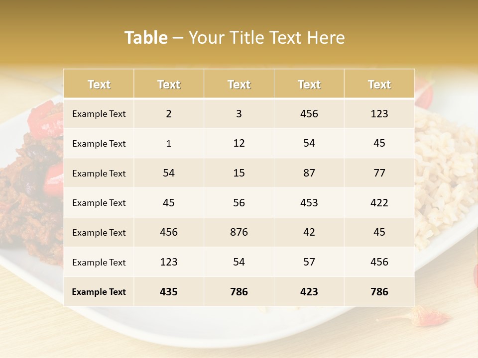 Bean Eat Chilli PowerPoint Template