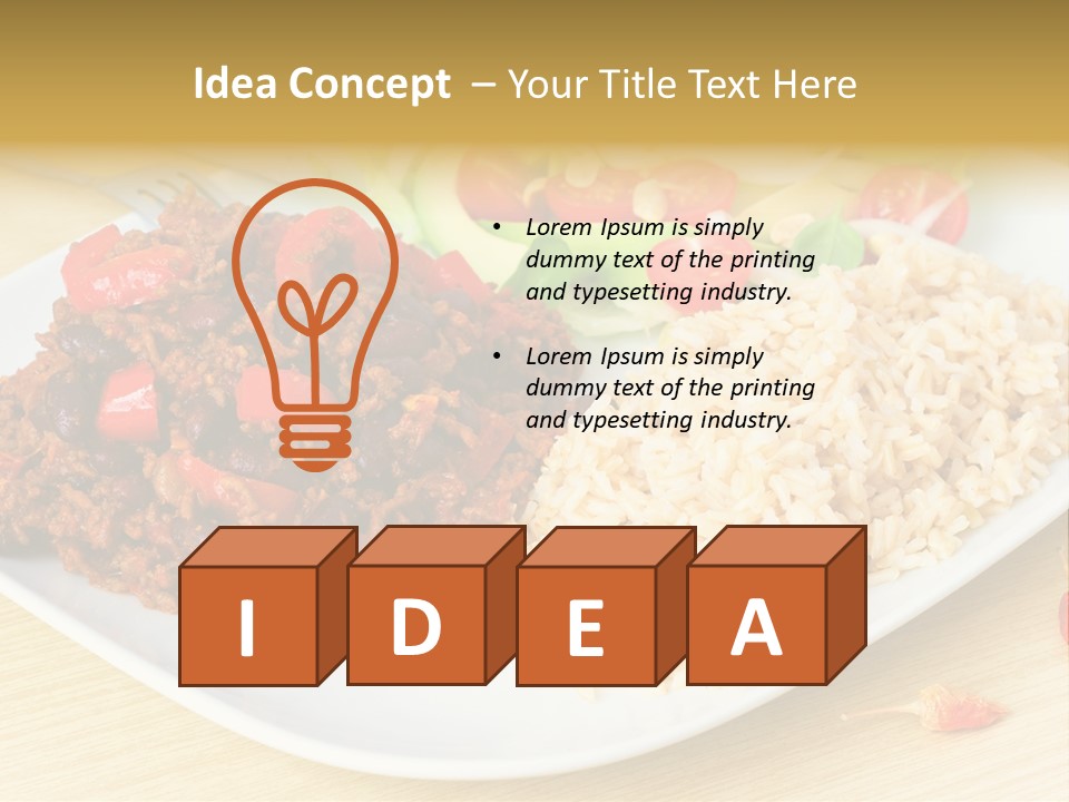 Bean Eat Chilli PowerPoint Template