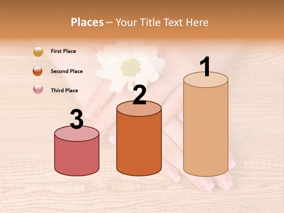 White Nailcare Manicure PowerPoint Template