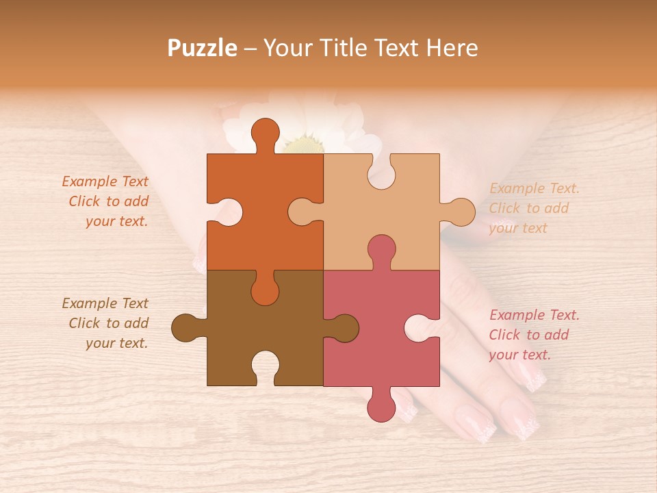 White Nailcare Manicure PowerPoint Template