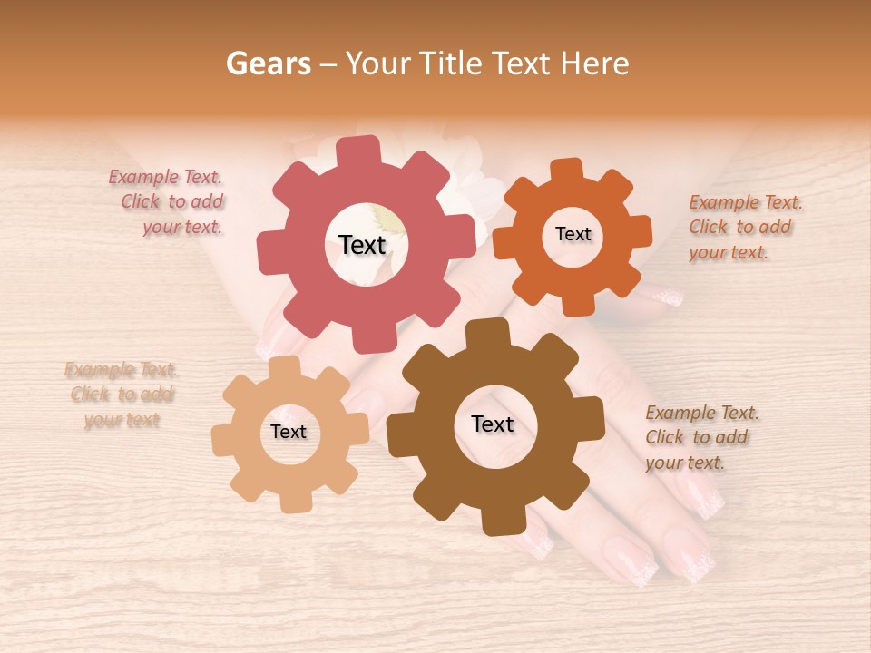 White Nailcare Manicure PowerPoint Template