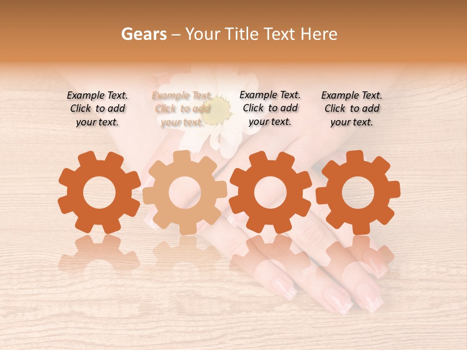 White Nailcare Manicure PowerPoint Template