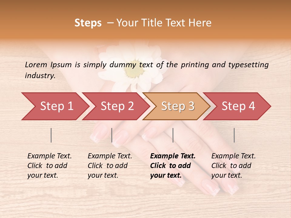 White Nailcare Manicure PowerPoint Template