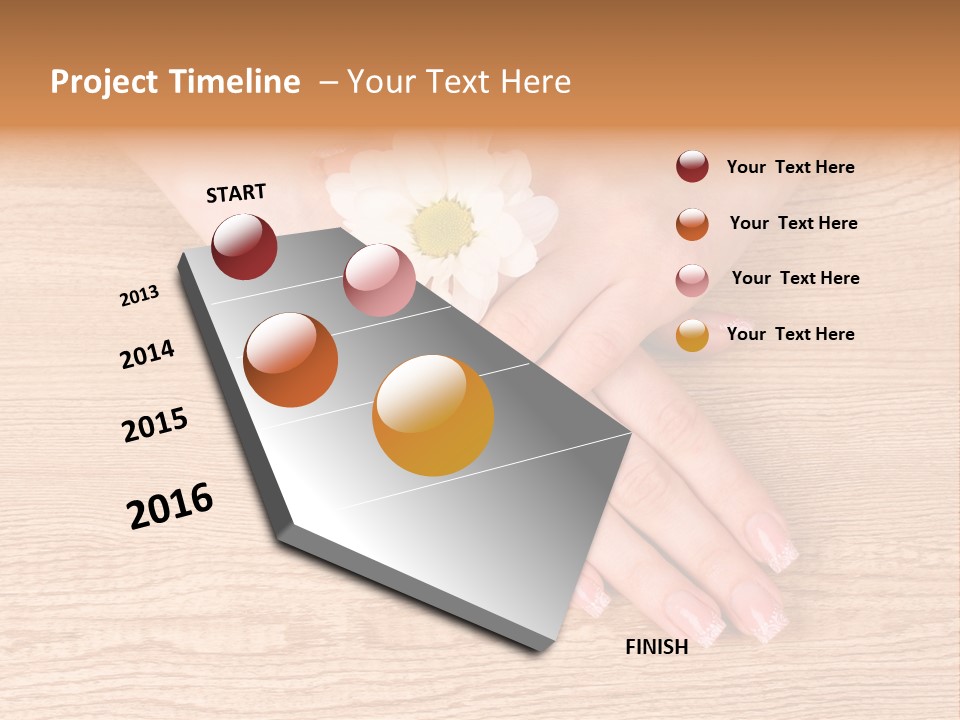 White Nailcare Manicure PowerPoint Template