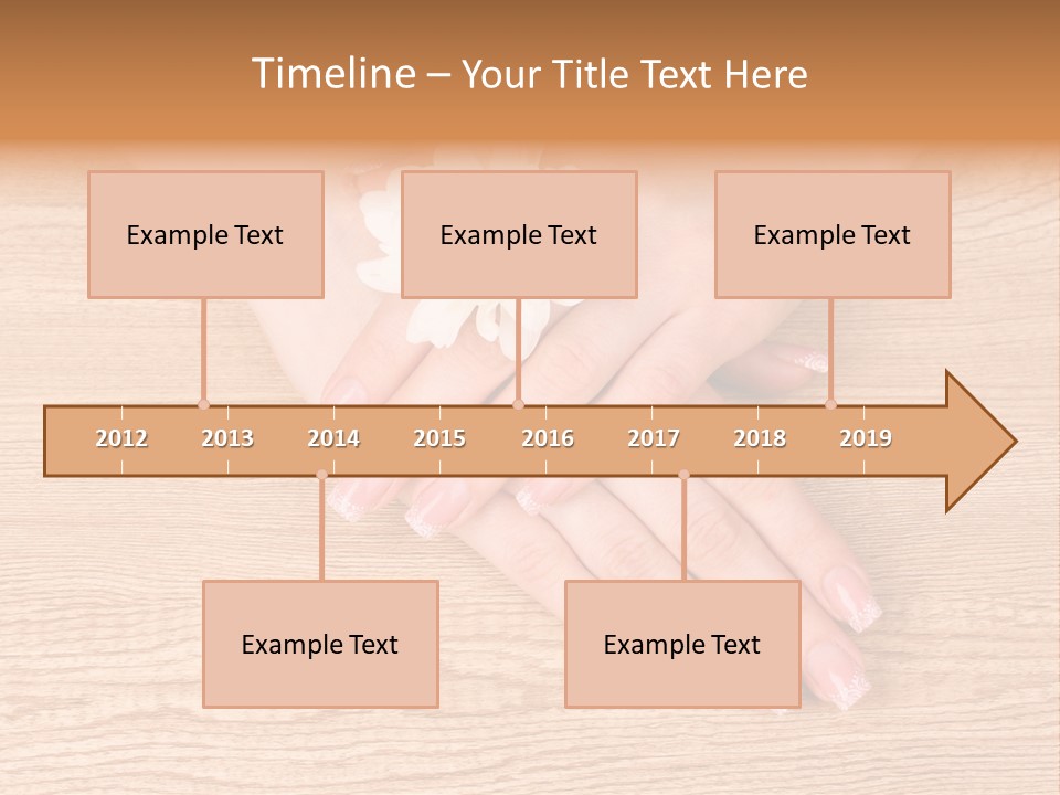White Nailcare Manicure PowerPoint Template