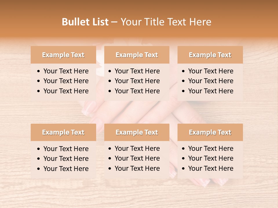 White Nailcare Manicure PowerPoint Template