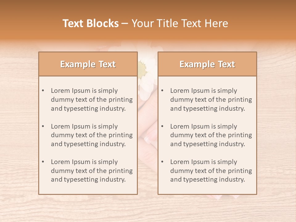 White Nailcare Manicure PowerPoint Template