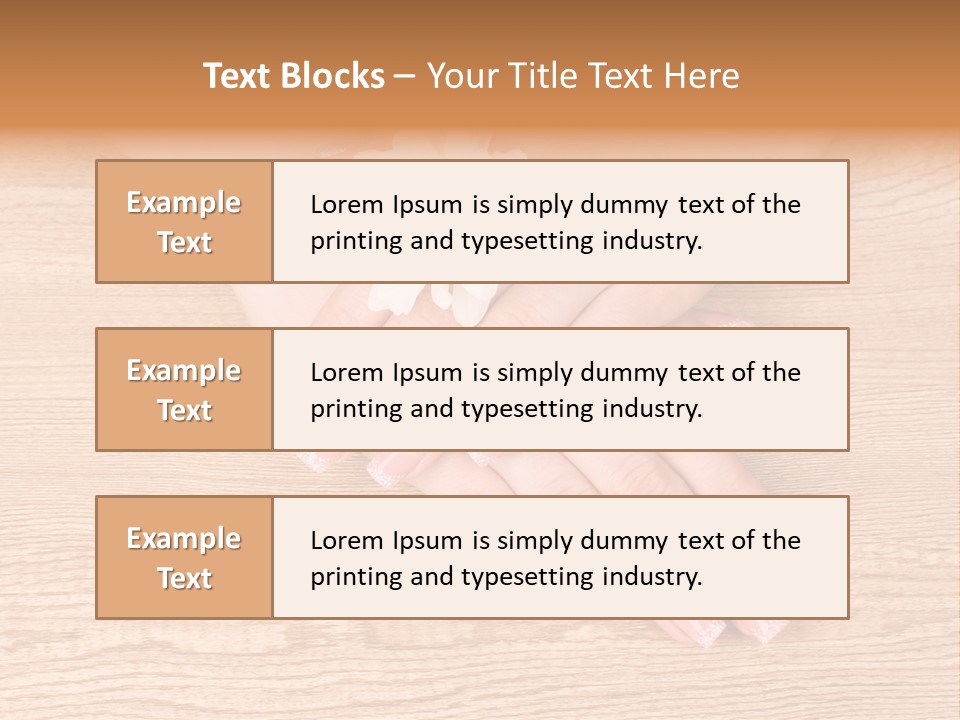 White Nailcare Manicure PowerPoint Template