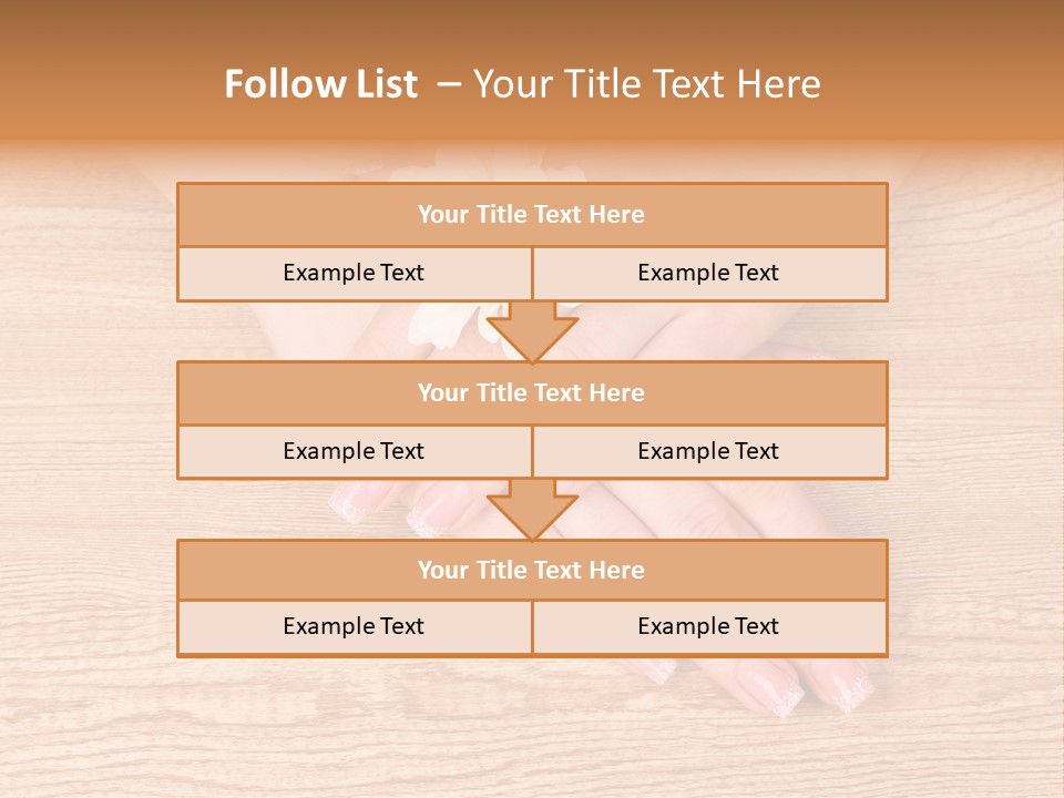 White Nailcare Manicure PowerPoint Template