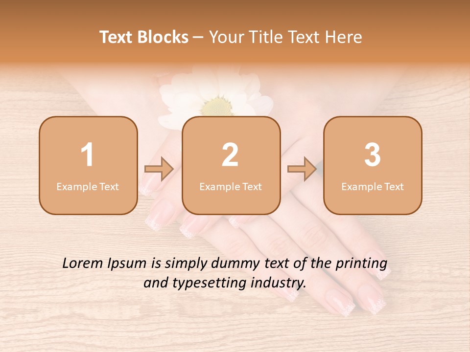 White Nailcare Manicure PowerPoint Template