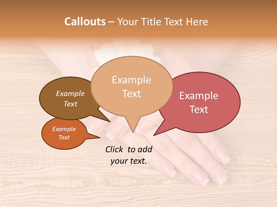 White Nailcare Manicure PowerPoint Template