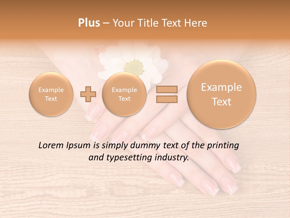 White Nailcare Manicure PowerPoint Template