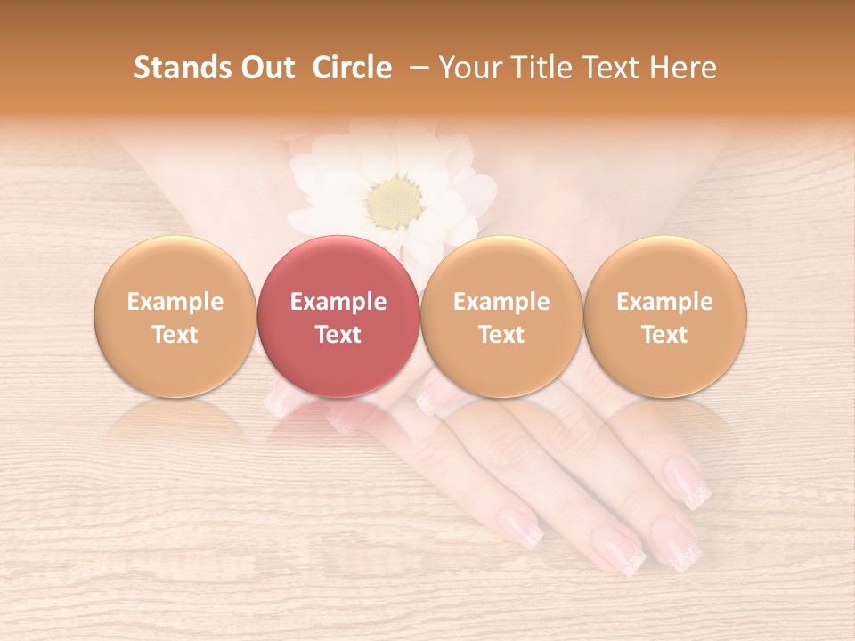 White Nailcare Manicure PowerPoint Template