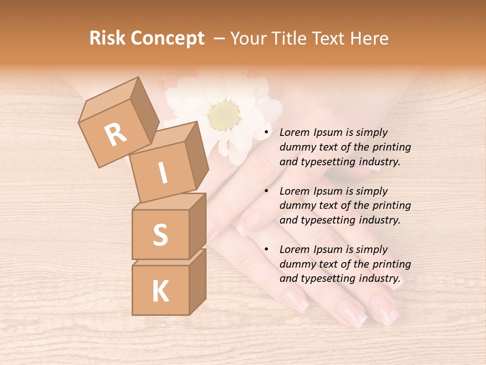 White Nailcare Manicure PowerPoint Template