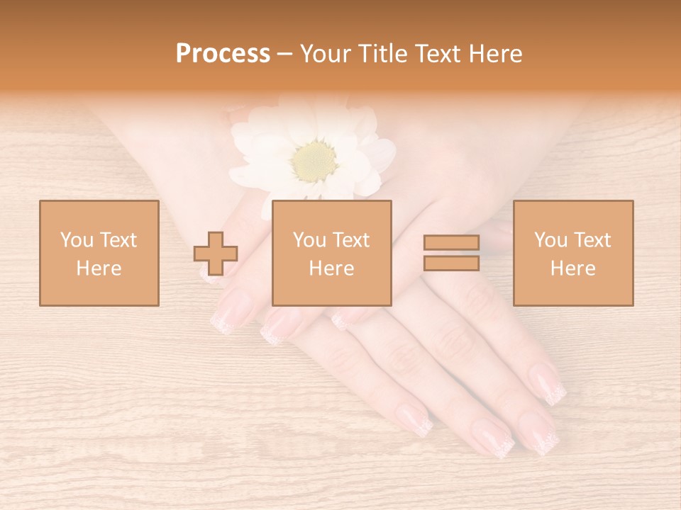 White Nailcare Manicure PowerPoint Template