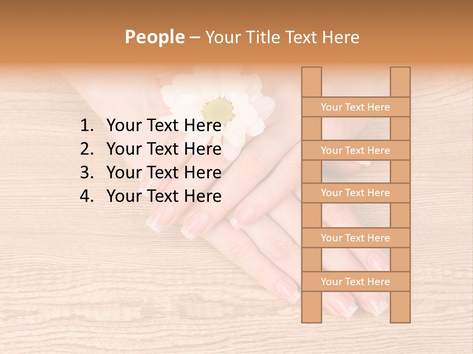 White Nailcare Manicure PowerPoint Template