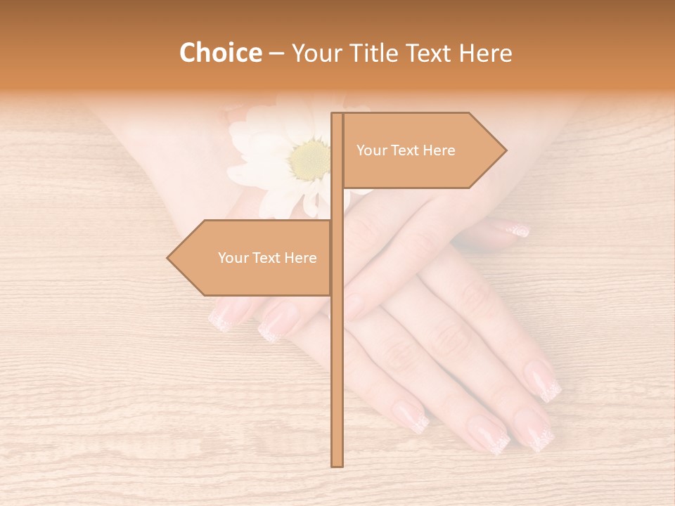 White Nailcare Manicure PowerPoint Template