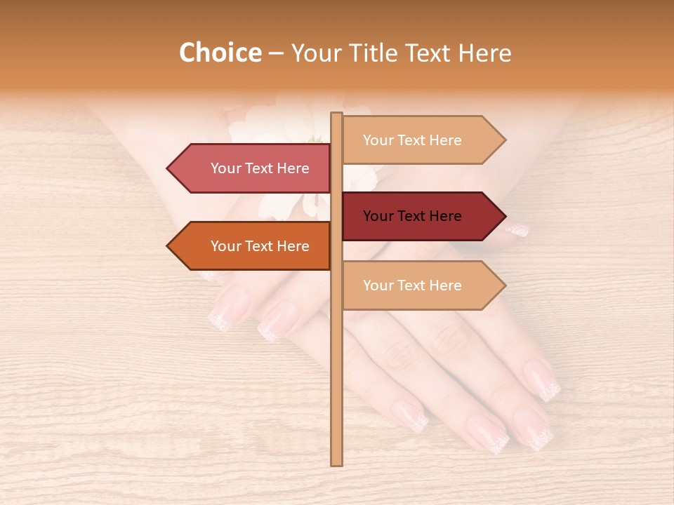 White Nailcare Manicure PowerPoint Template