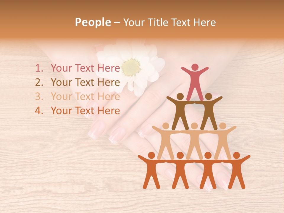 White Nailcare Manicure PowerPoint Template