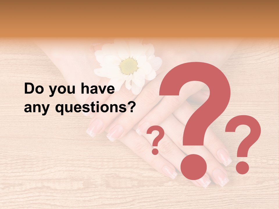 White Nailcare Manicure PowerPoint Template