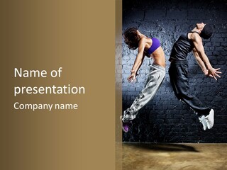 High Dancer Hip Hop PowerPoint Template