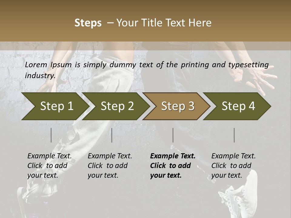 High Dancer Hip Hop PowerPoint Template