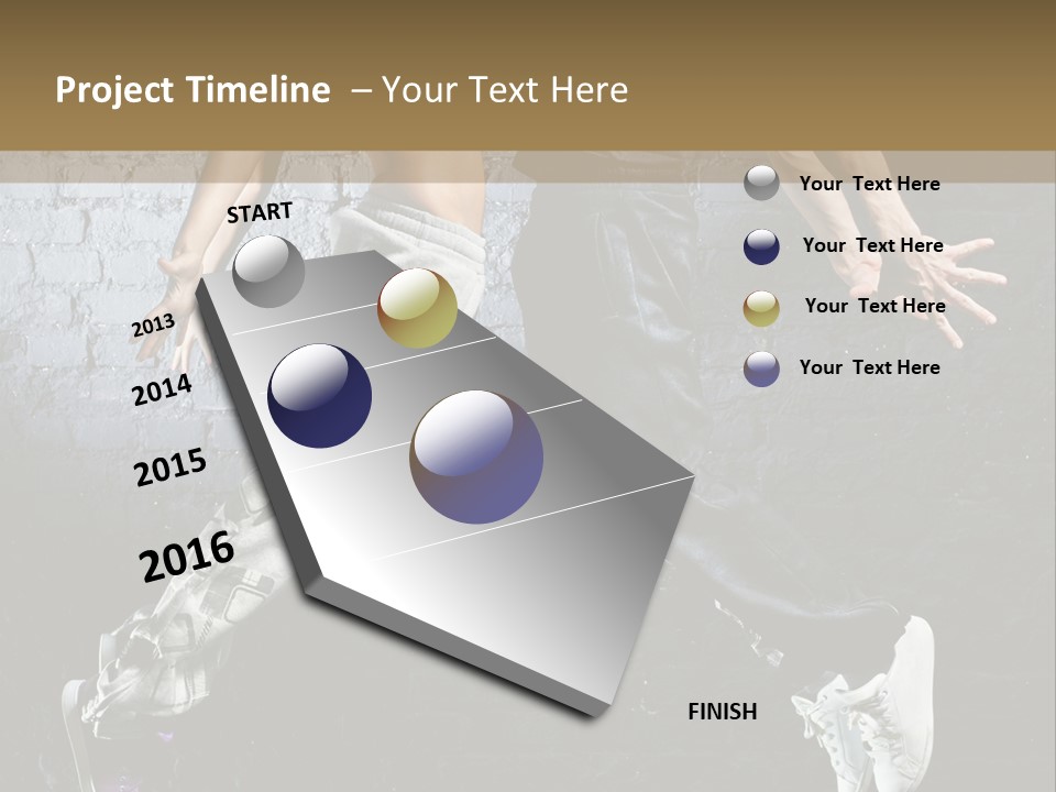 High Dancer Hip Hop PowerPoint Template