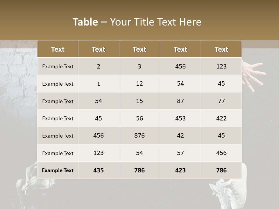 High Dancer Hip Hop PowerPoint Template