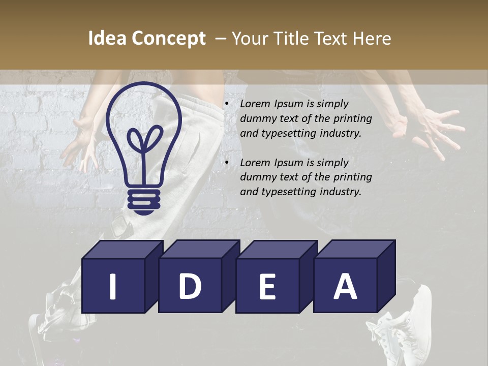 High Dancer Hip Hop PowerPoint Template