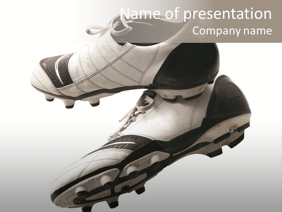 Competition Product Shoelace PowerPoint Template