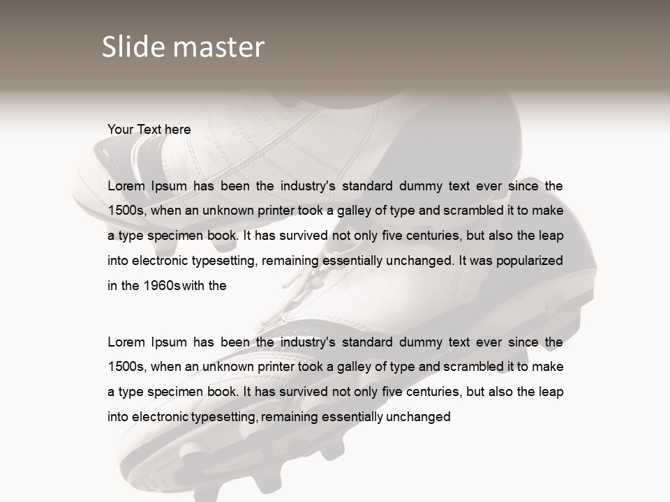 Competition Product Shoelace PowerPoint Template