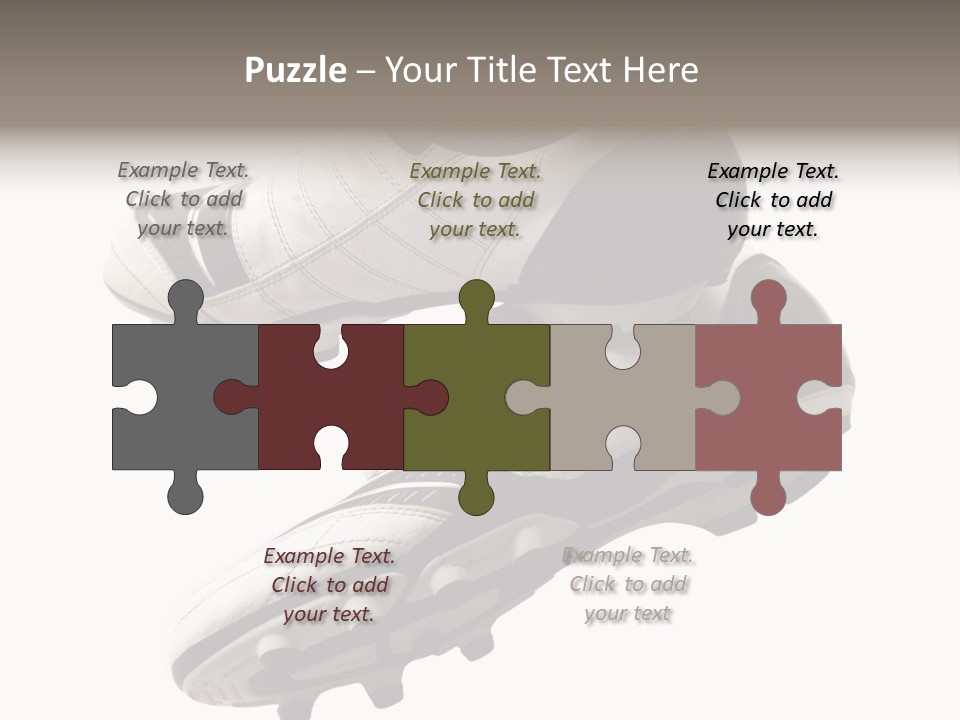 Competition Product Shoelace PowerPoint Template