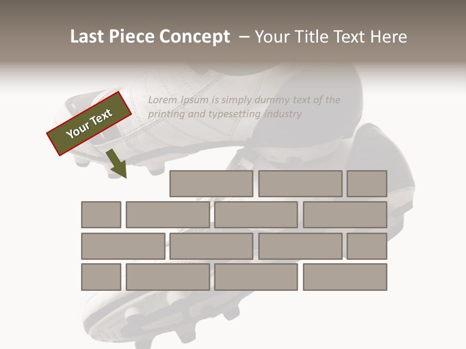 Competition Product Shoelace PowerPoint Template