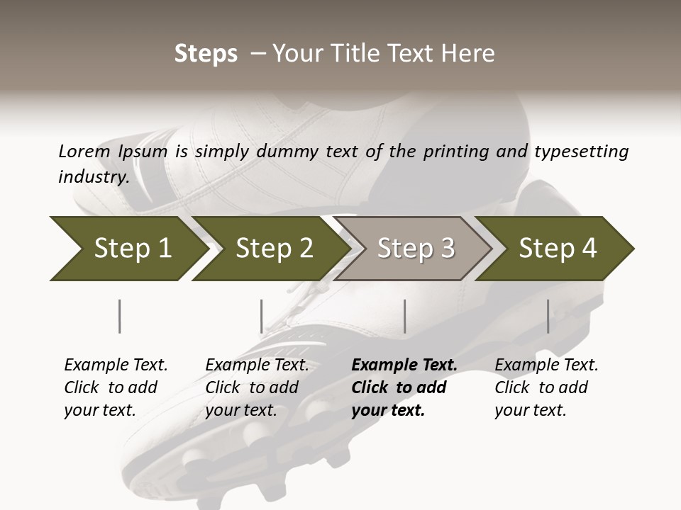 Competition Product Shoelace PowerPoint Template