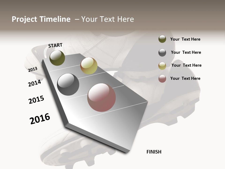 Competition Product Shoelace PowerPoint Template
