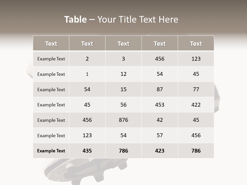 Competition Product Shoelace PowerPoint Template
