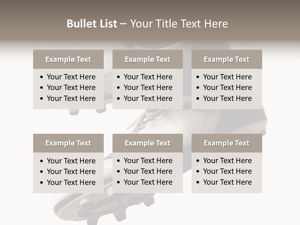 Competition Product Shoelace PowerPoint Template