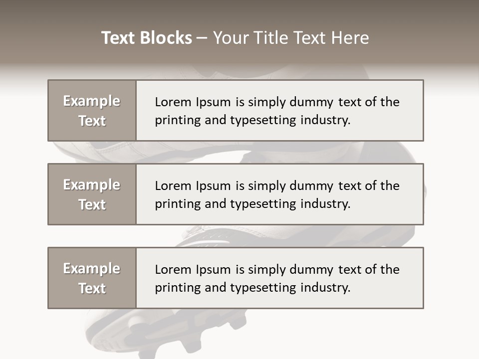 Competition Product Shoelace PowerPoint Template